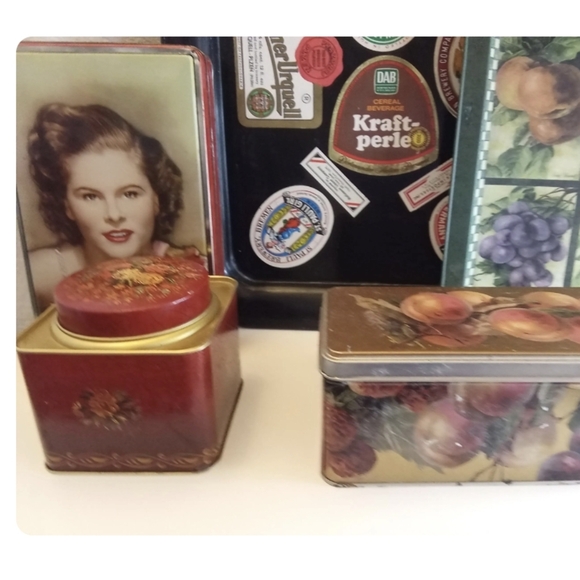 Lot Of Vintage Decorative Tin Collection - Picture 2 of 6